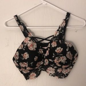 Pink Victoria’s Secret Floral Bralette